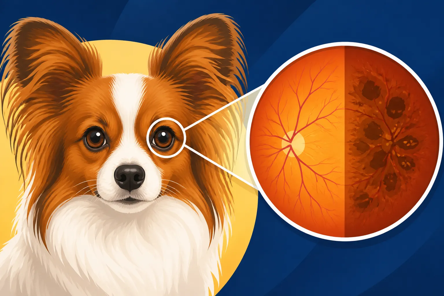 What PRA1 Does to a Papillon's Retina