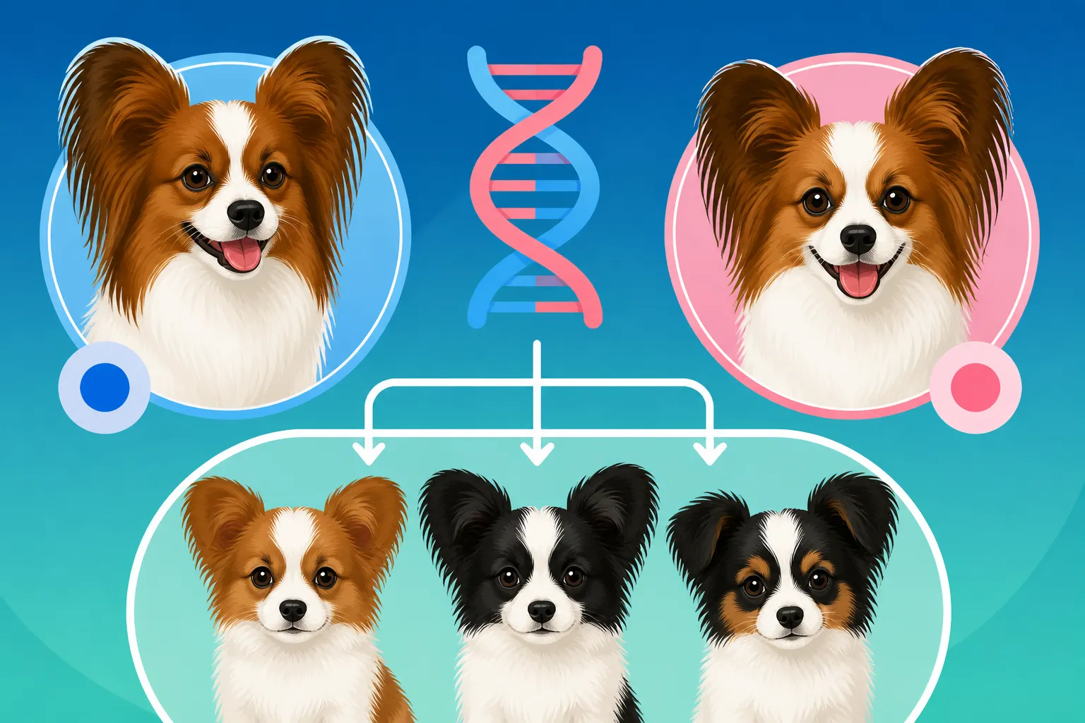 How PRA1 Is Inherited in Papillons
