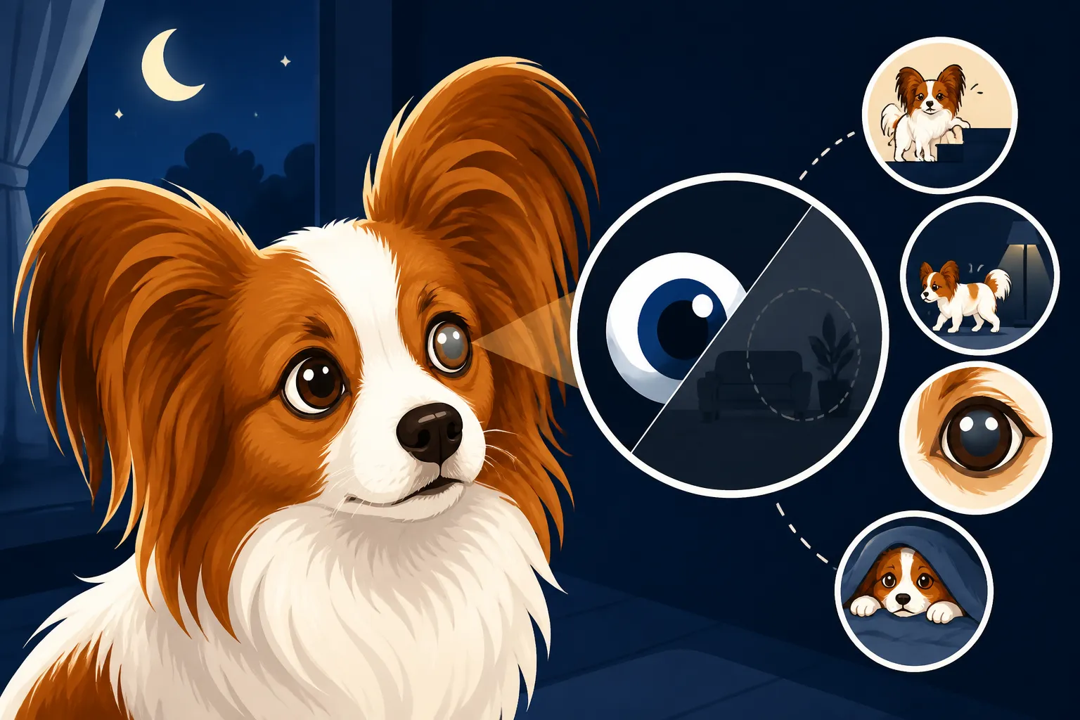 Signs a Papillon Is Losing Night Vision