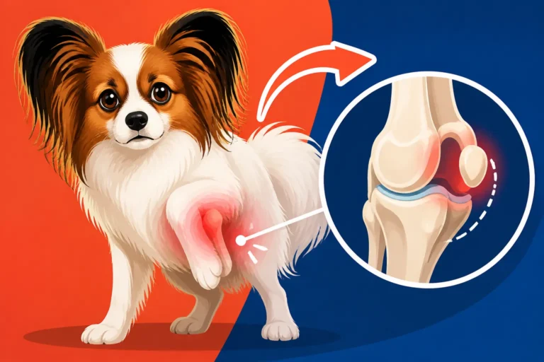 What Patellar Luxation Does to a Papillon