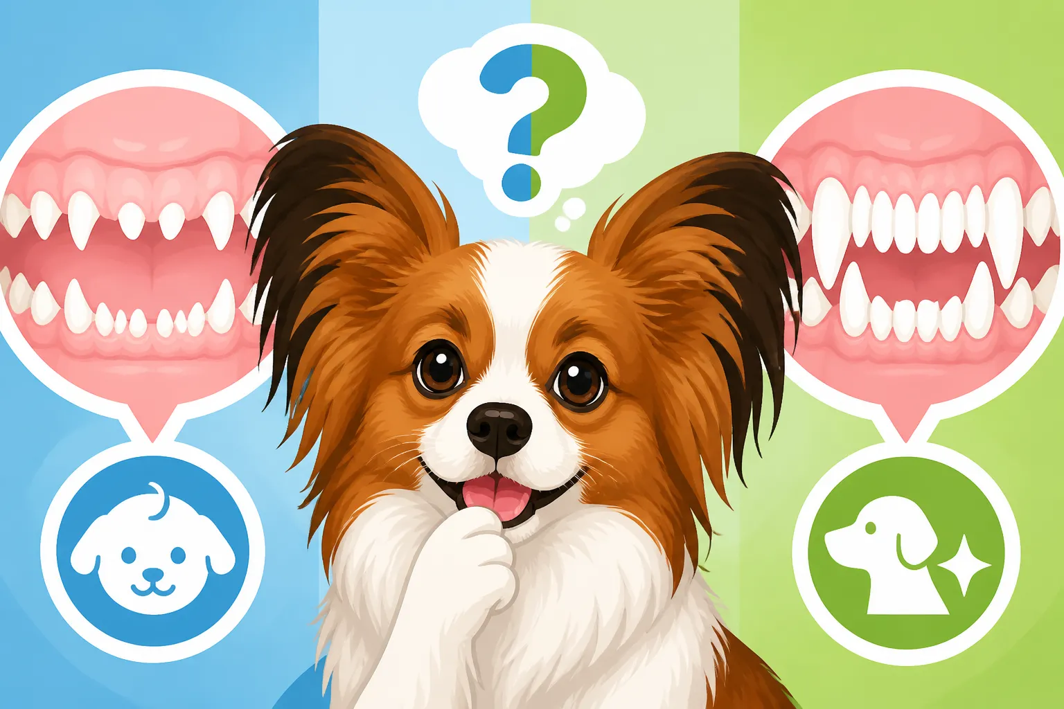 Whether a Papillon Retains Its Baby Teeth