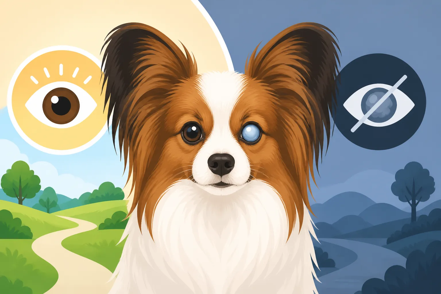 Whether a Carrier Papillon Ever Goes Blind