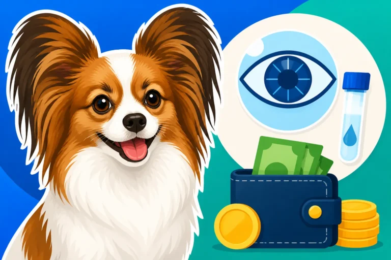 What a Papillon's PRA1 Test Costs