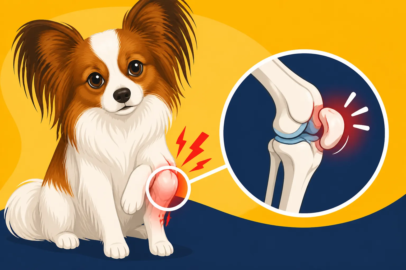 Why a Papillon's Kneecap Slips Out
