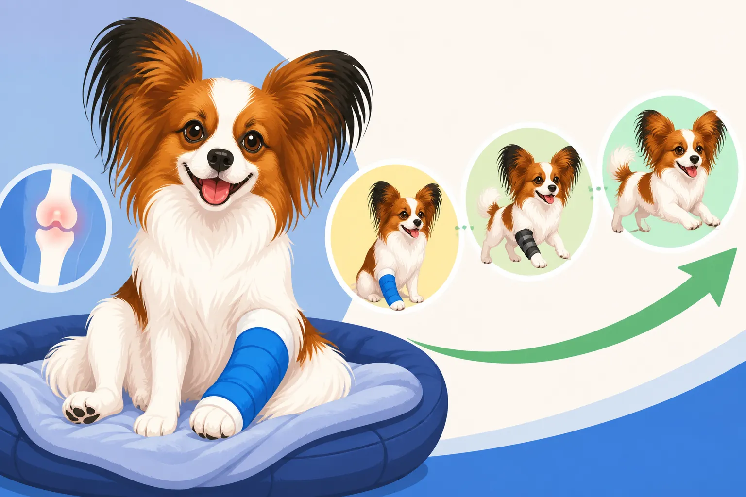 How a Papillon Recovers From Knee Surgery
