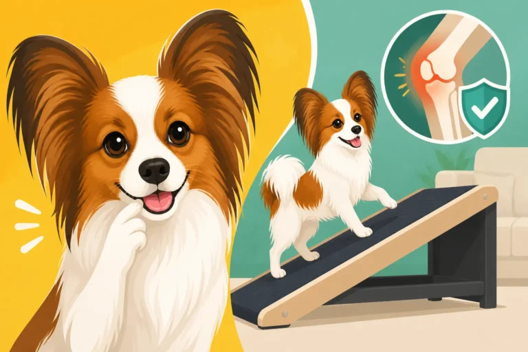Whether Ramps Help a Papillon's Knees