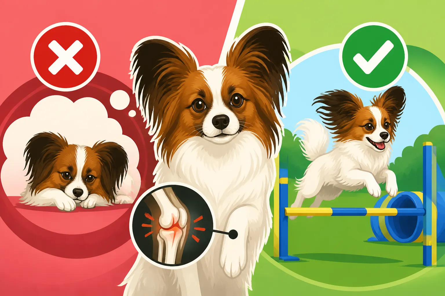 Whether a Papillon Should Do Agility With a Bad Knee