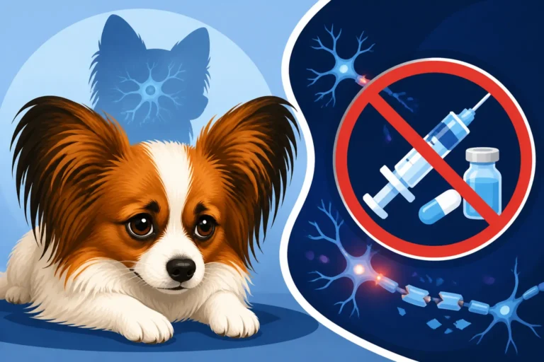 Why Neuroaxonal Dystrophy Has No Treatment in a Papillon