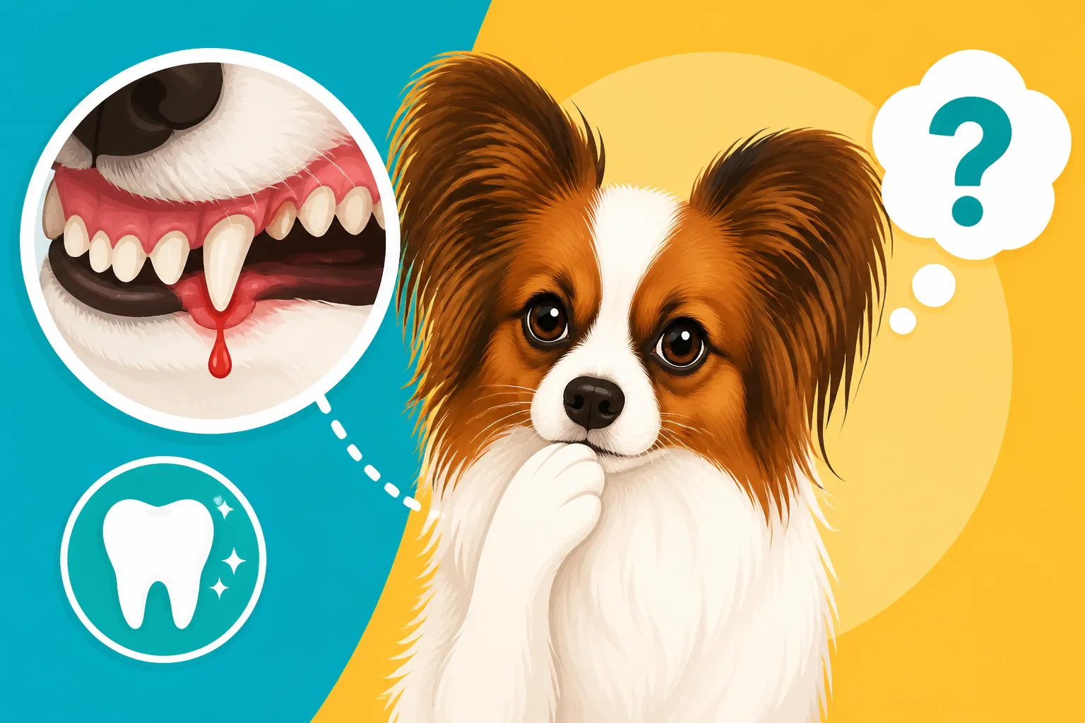 Whether a Papillon Bleeds After a Dental