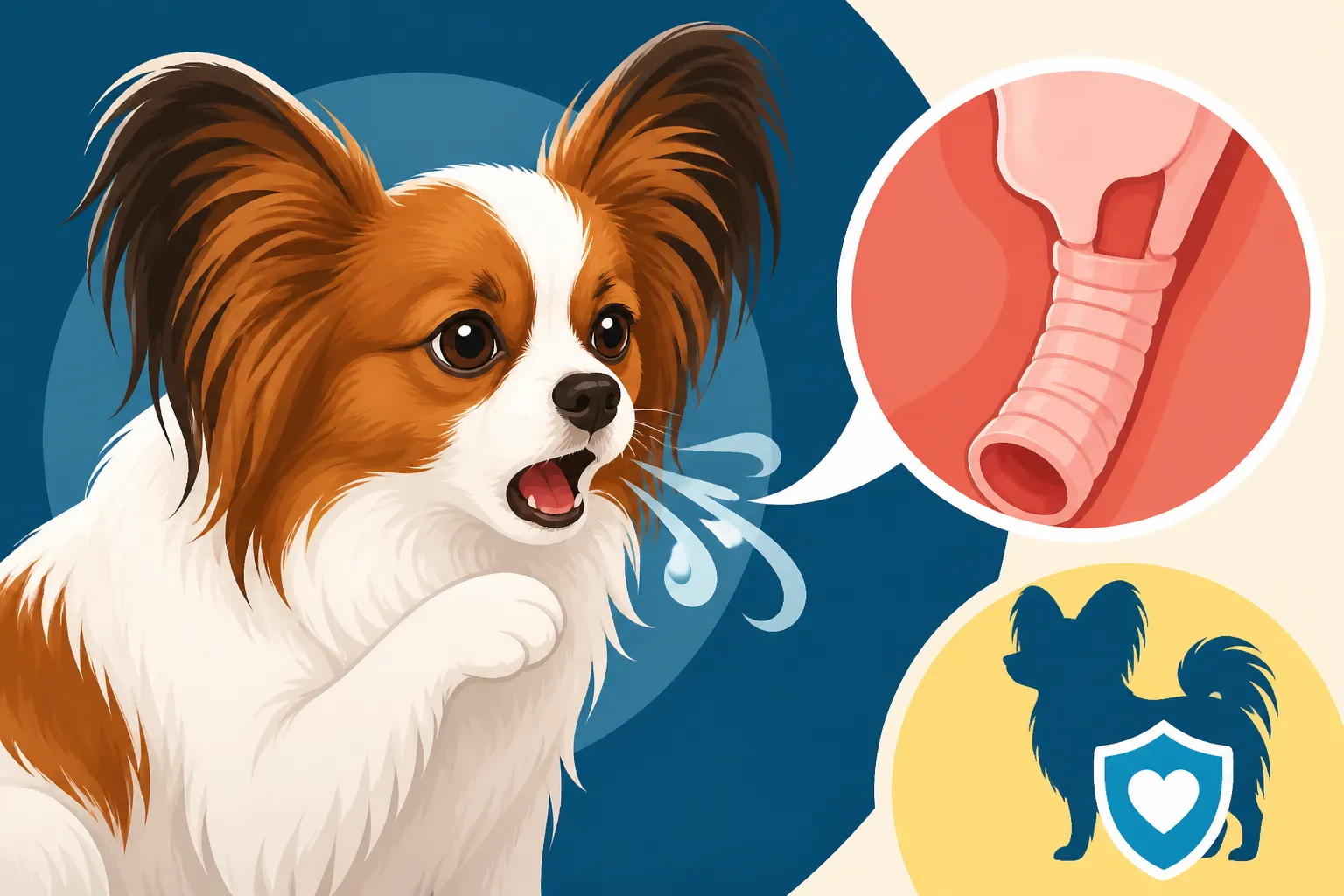 Whether a Papillon's Cough Means Its Trachea