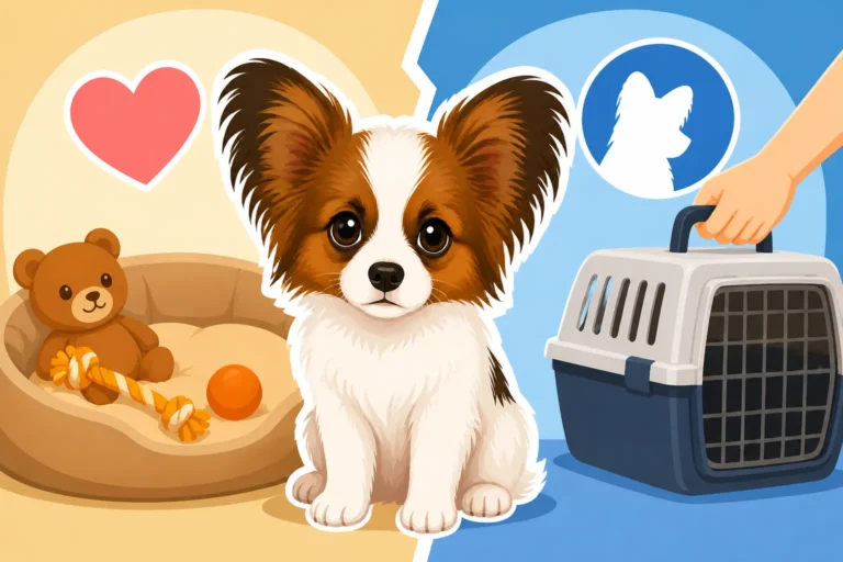 Whether a Papillon Puppy Should Leave at Ten Weeks