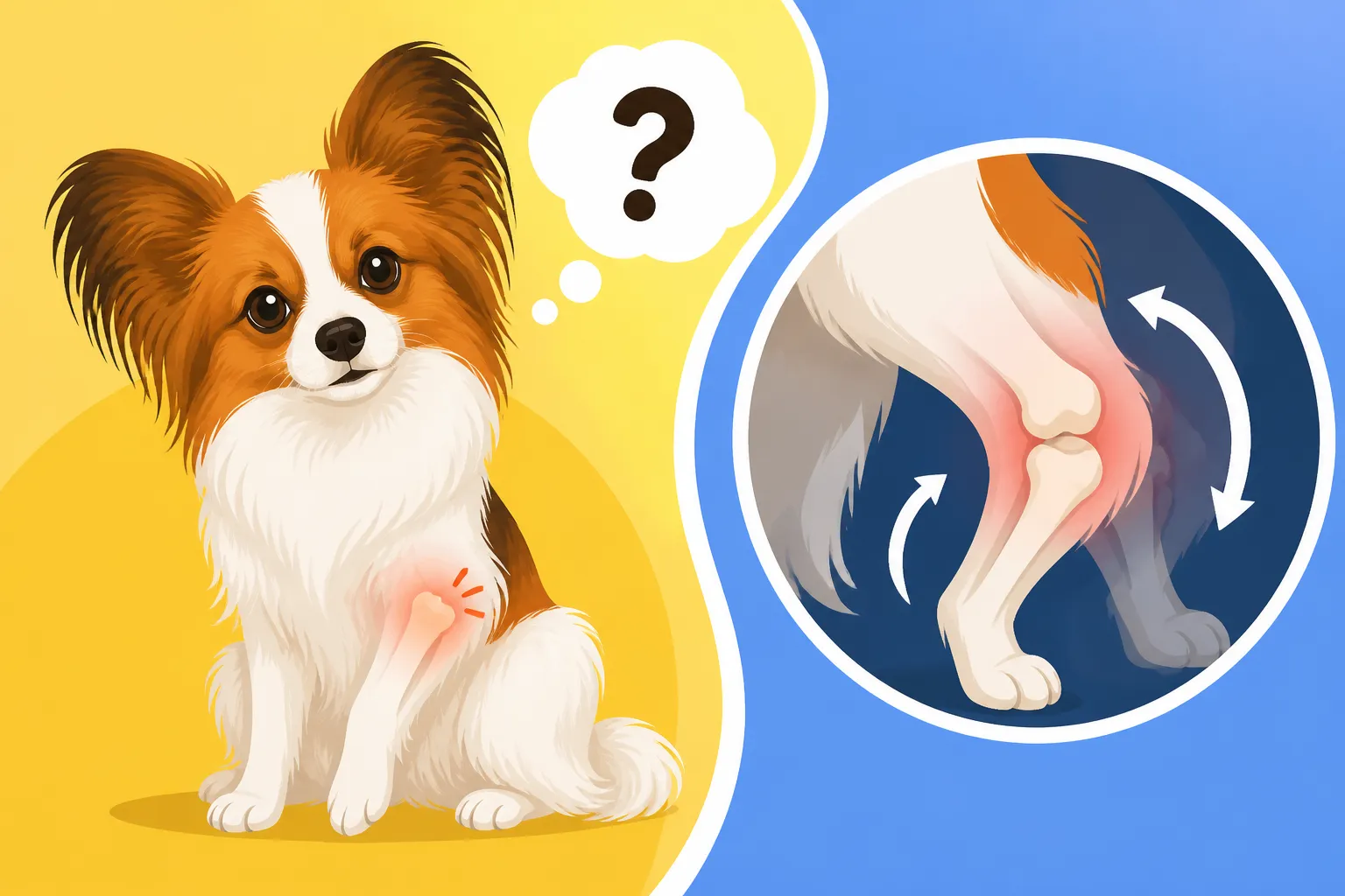 Whether a Papillon's Knee Comes Loose Again
