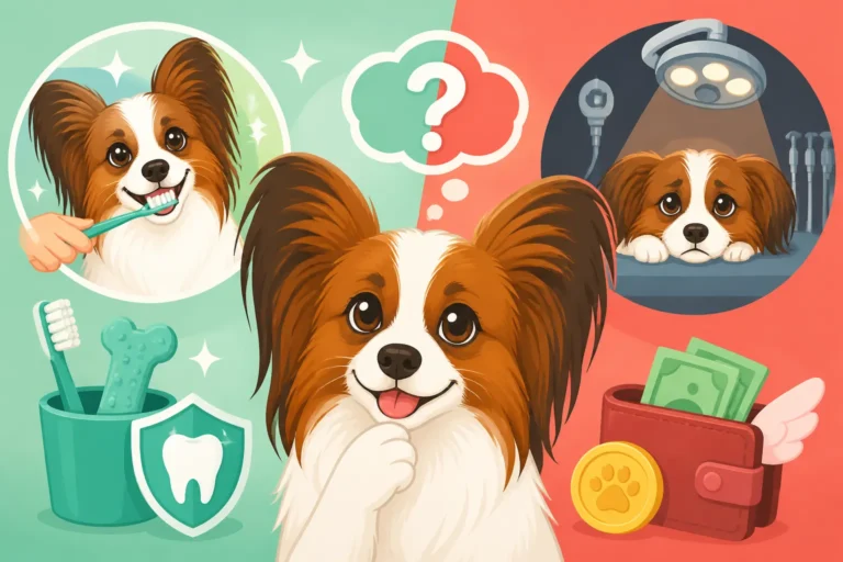 Whether Home Brushing Cuts a Papillon's Dental Bill