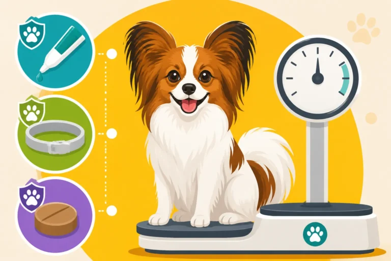 Which Flea Product Fits a Papillon's Weight