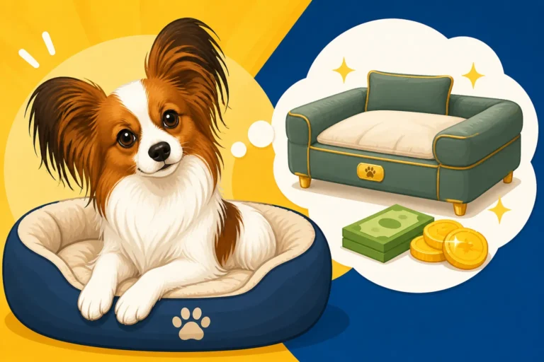 What a Bed for a Papillon Costs