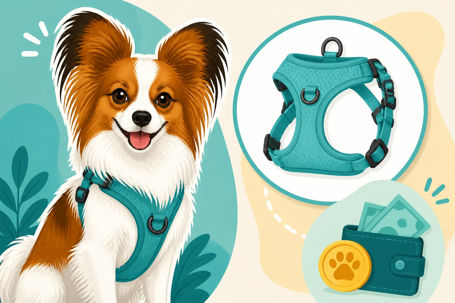 What a Harness for a Papillon Costs