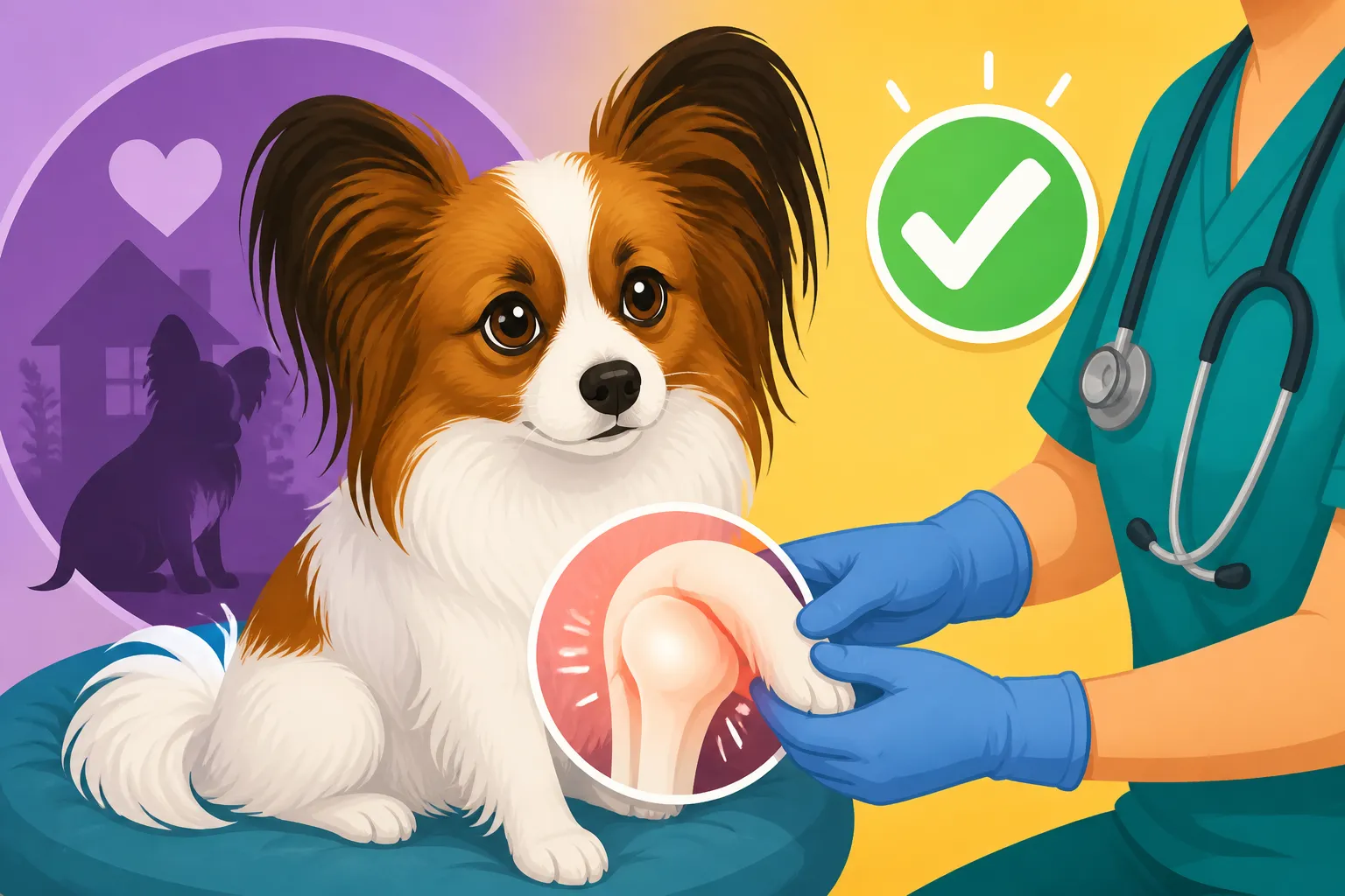Whether a Rescue Papillon's Knees Have Been Checked