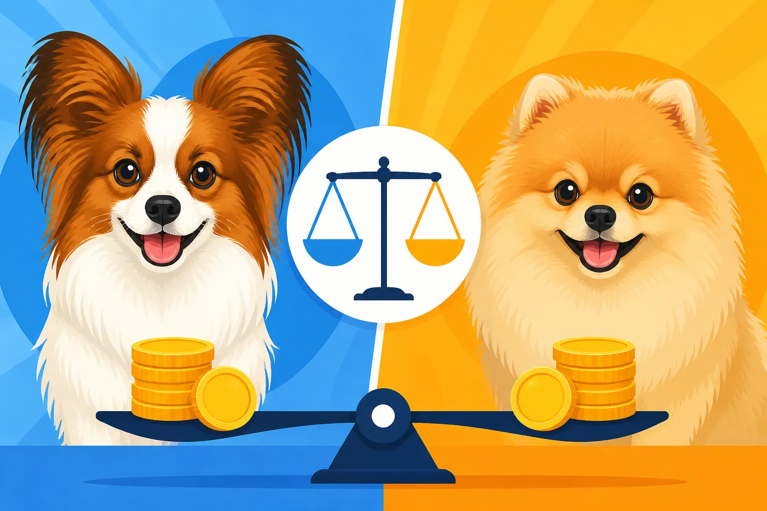 Whether a Papillon Costs More Than a Pomeranian