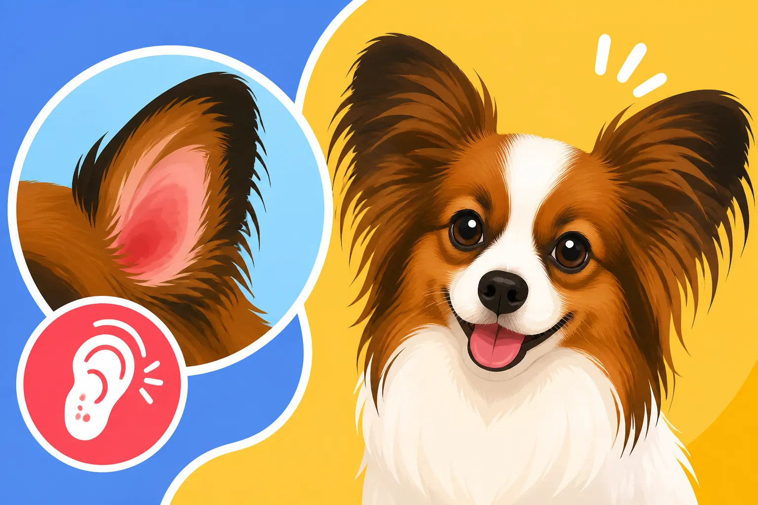 Whether a Papillon Gets Ear Infections