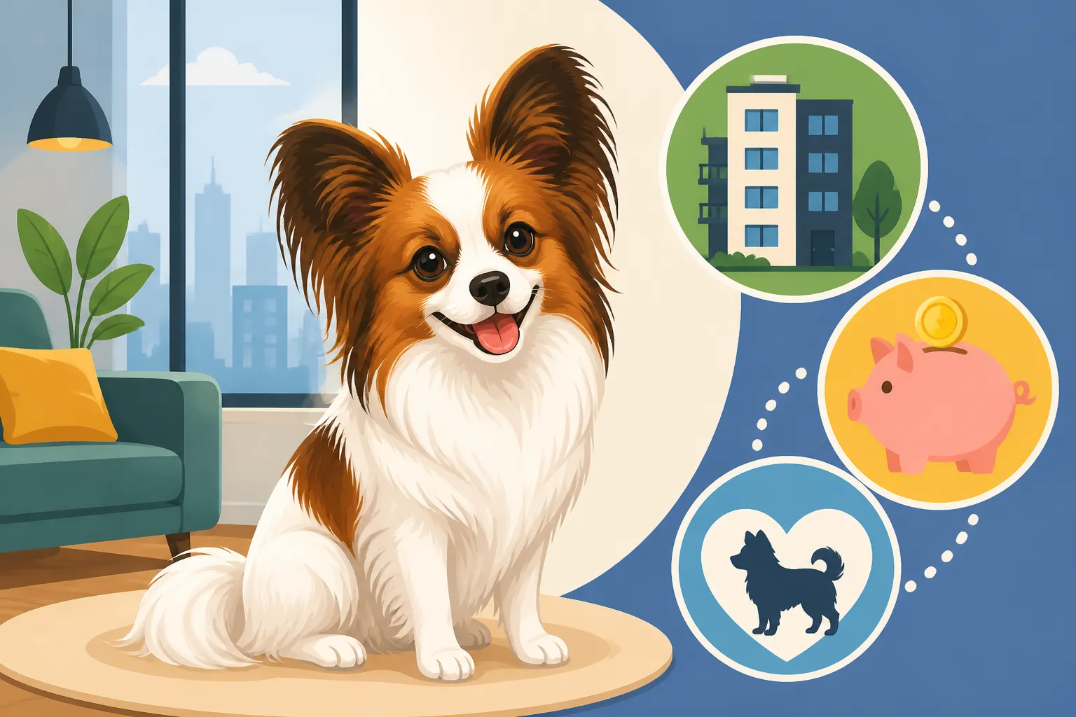 Whether a Papillon Suits an Apartment Budget