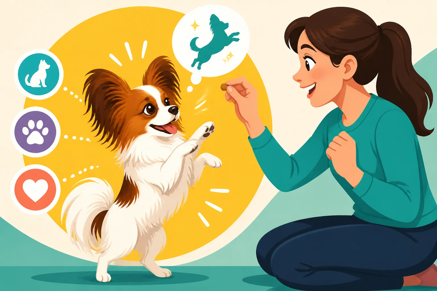 Teaching a Papillon Tricks Faster Than You Think of Them