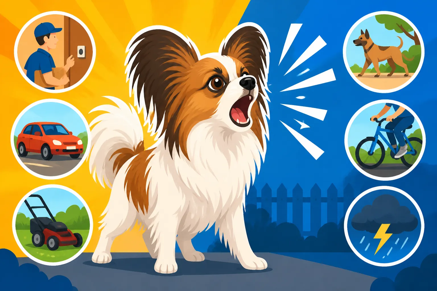 The Papillon That Barks at Everything