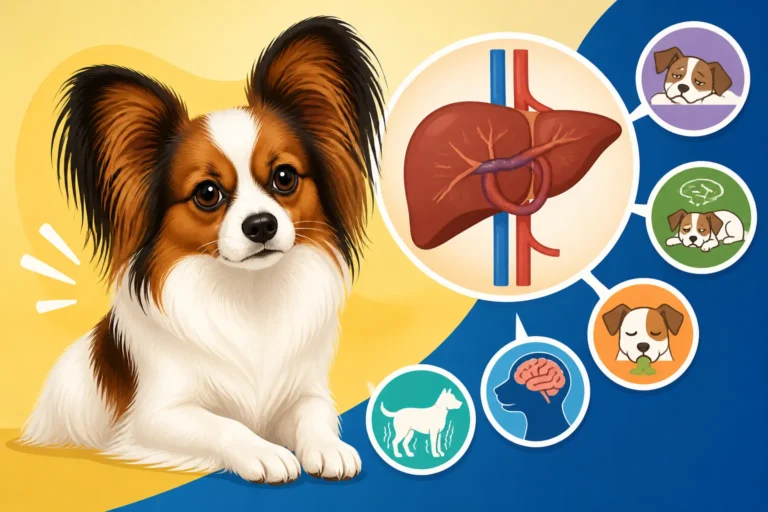 Signs a Papillon Has a Liver Shunt