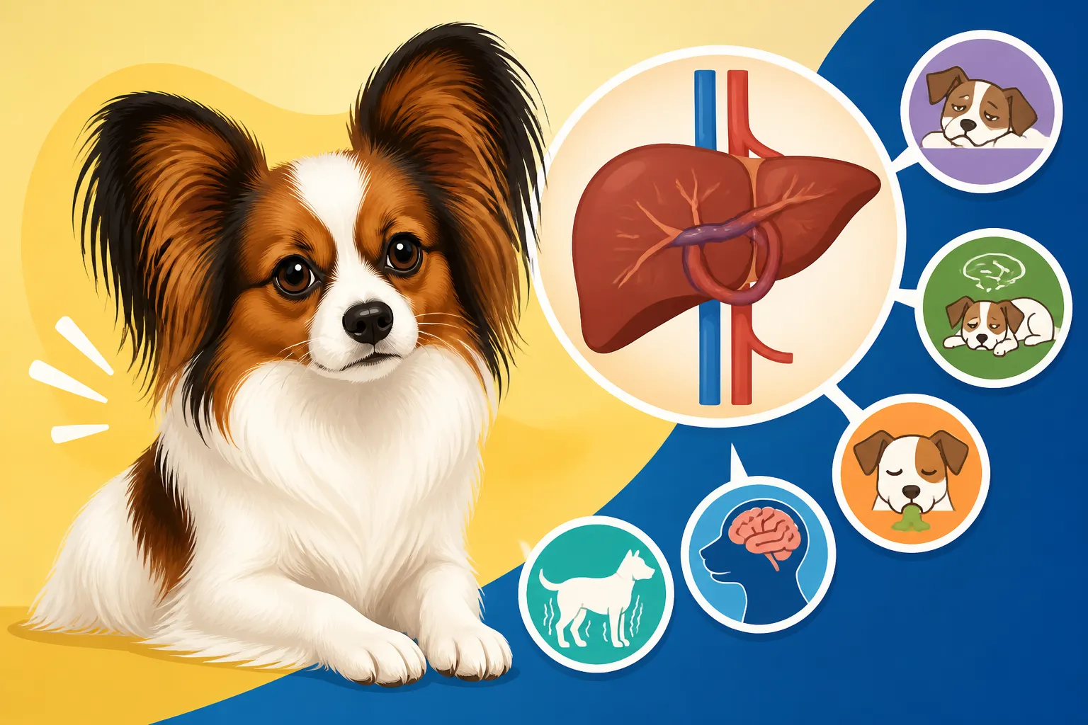 Signs a Papillon Has a Liver Shunt