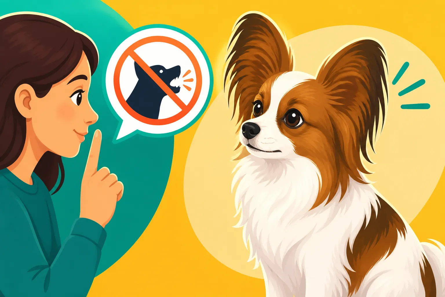 How to Teach a Papillon a Quiet Cue