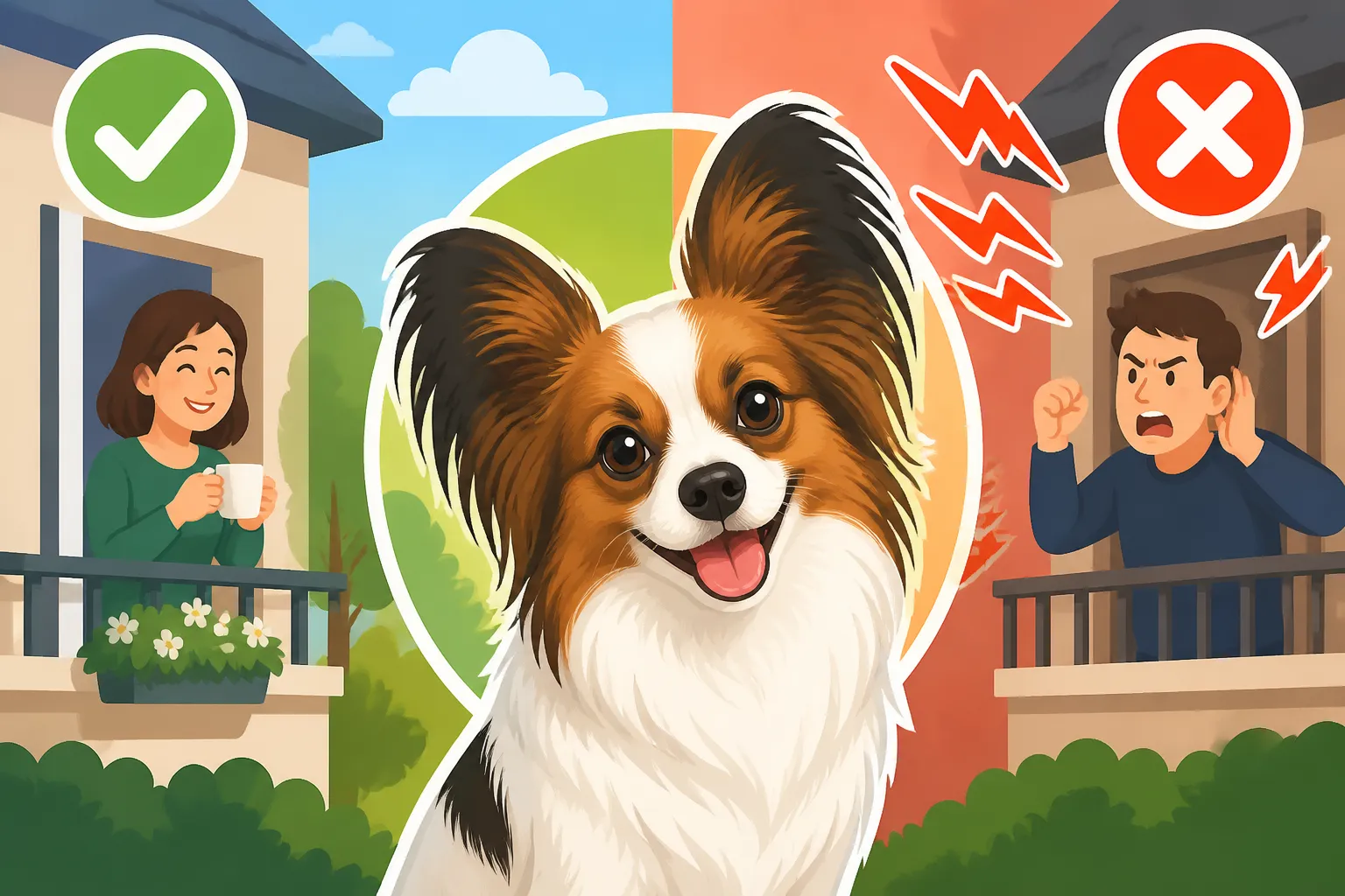 Whether a Papillon Suits Close Neighbors
