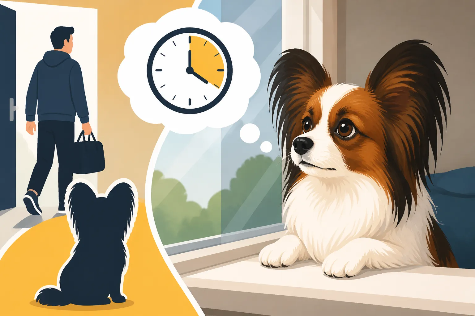 How Long a Papillon Copes Alone