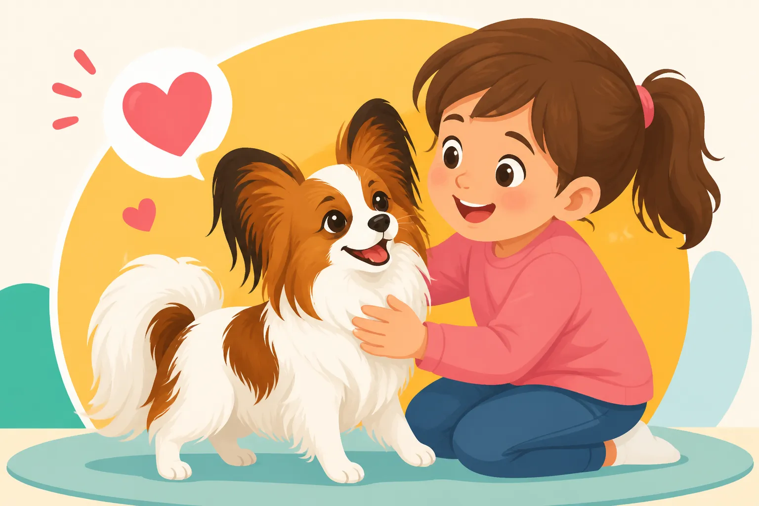 How a Papillon Behaves With Children