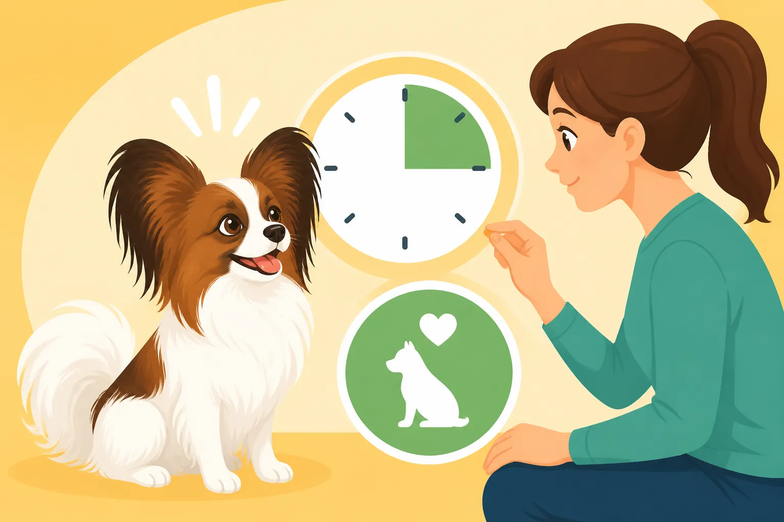 How Short a Papillon's Training Session Should Be