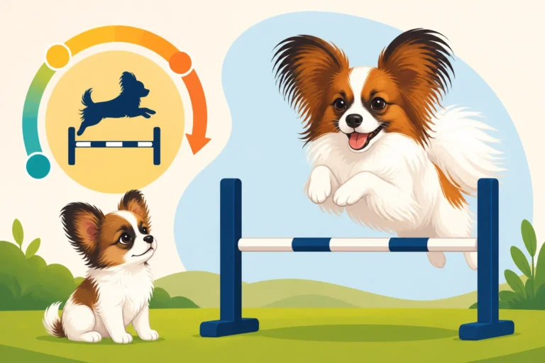 The Age a Papillon Can Start Jumping
