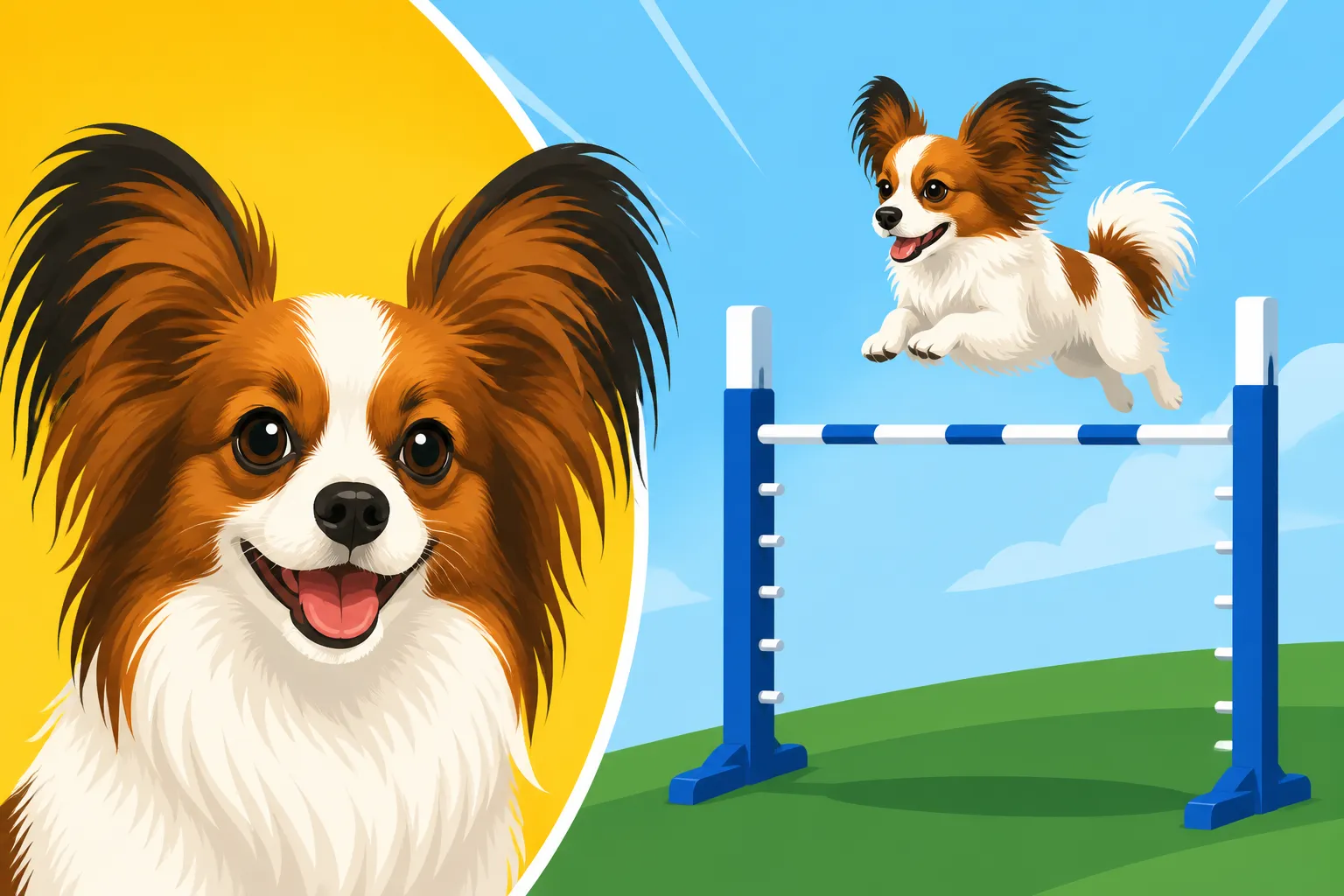 Whether a Papillon Can Clear a Full Height Jump