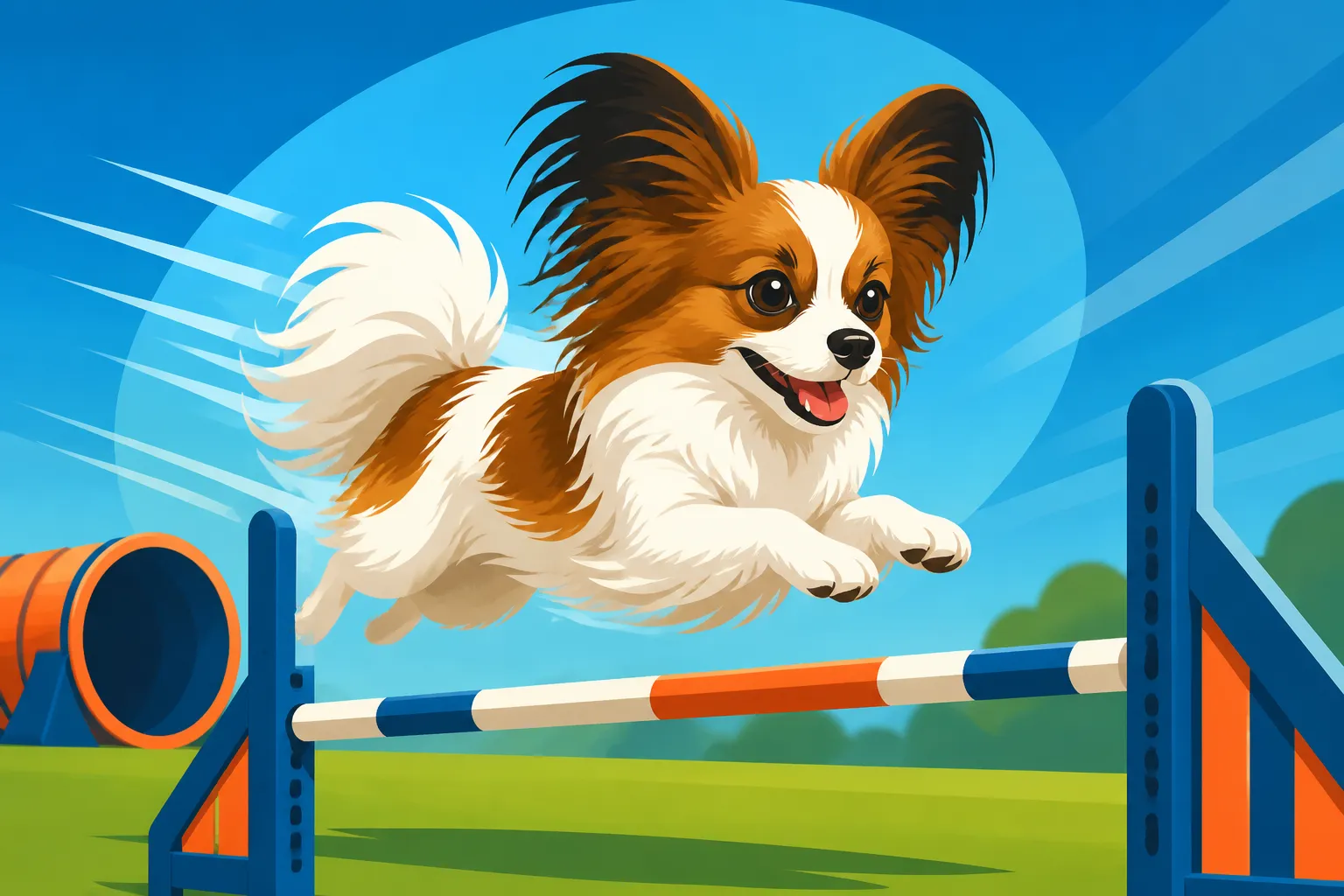 How Fast a Papillon Runs a Course