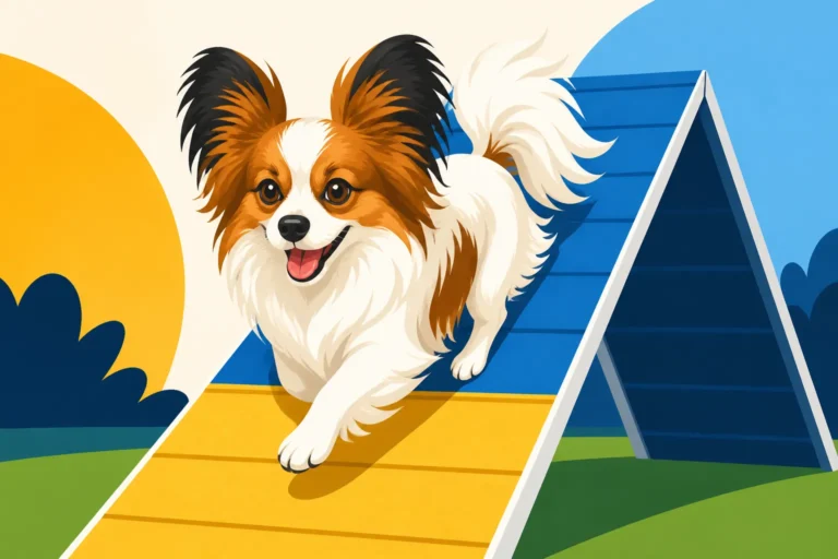 How a Papillon Handles the A Frame