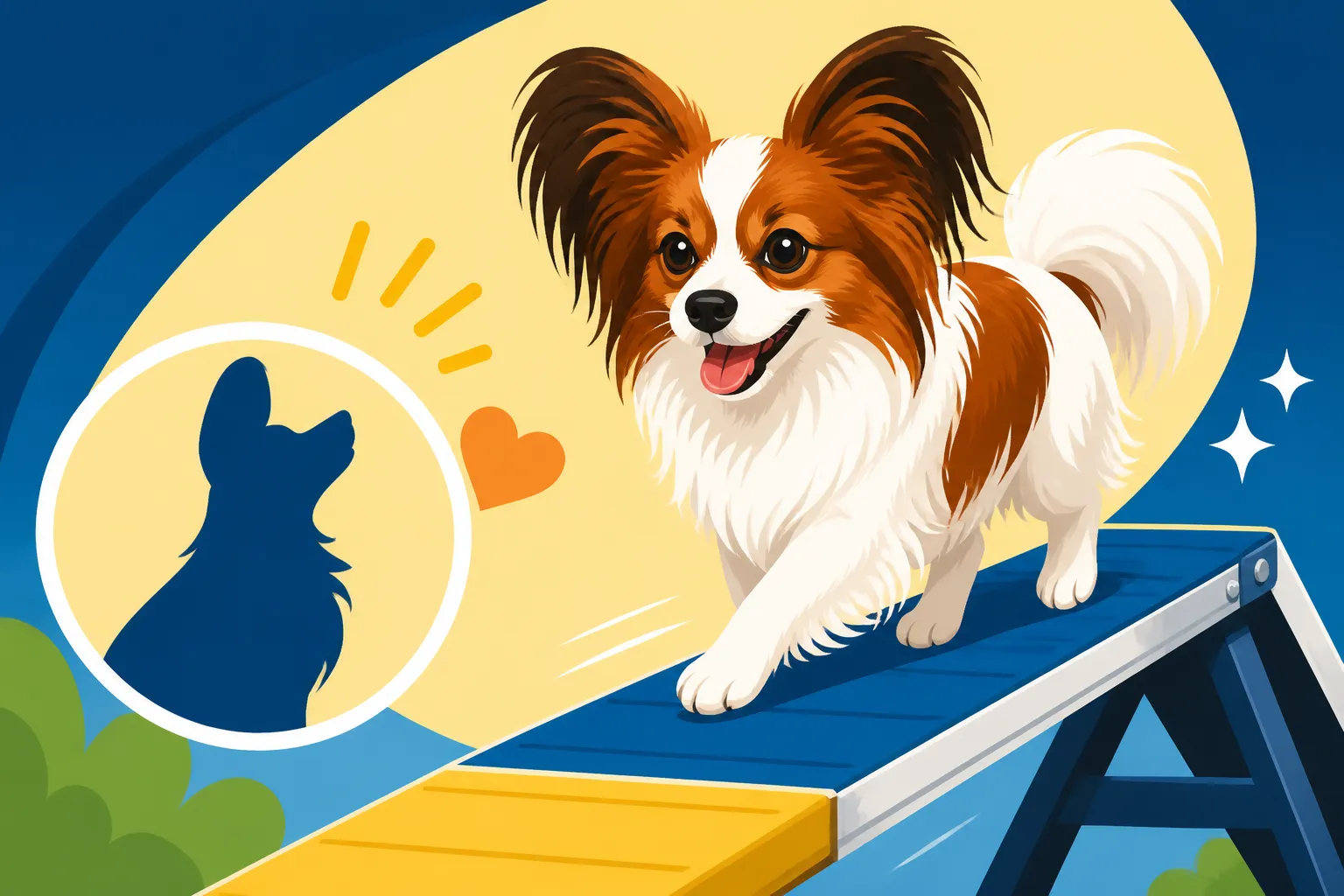 Building a Papillon's Confidence on Contacts