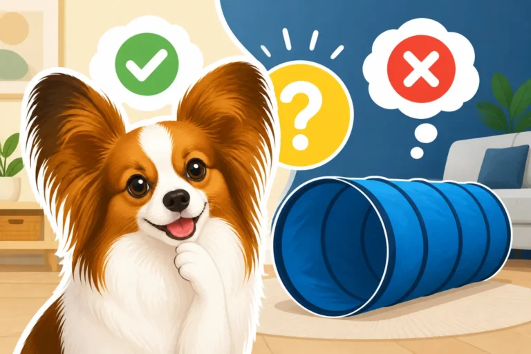 Whether a Papillon Needs a Tunnel at Home