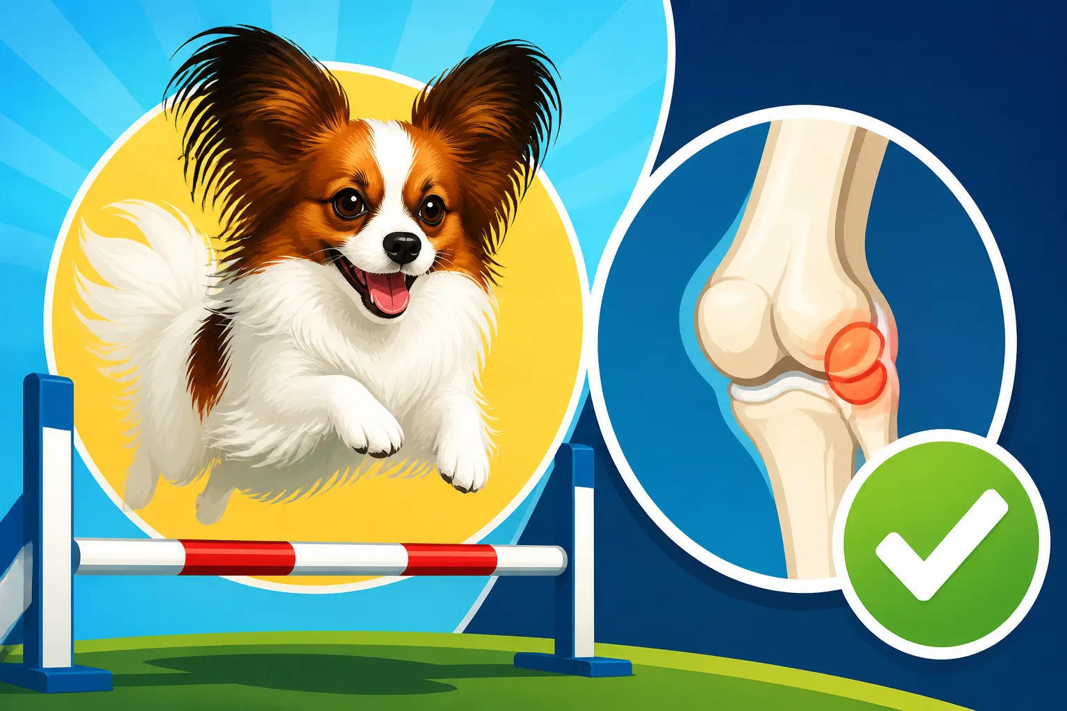Whether a Papillon With a Grade One Knee Can Compete