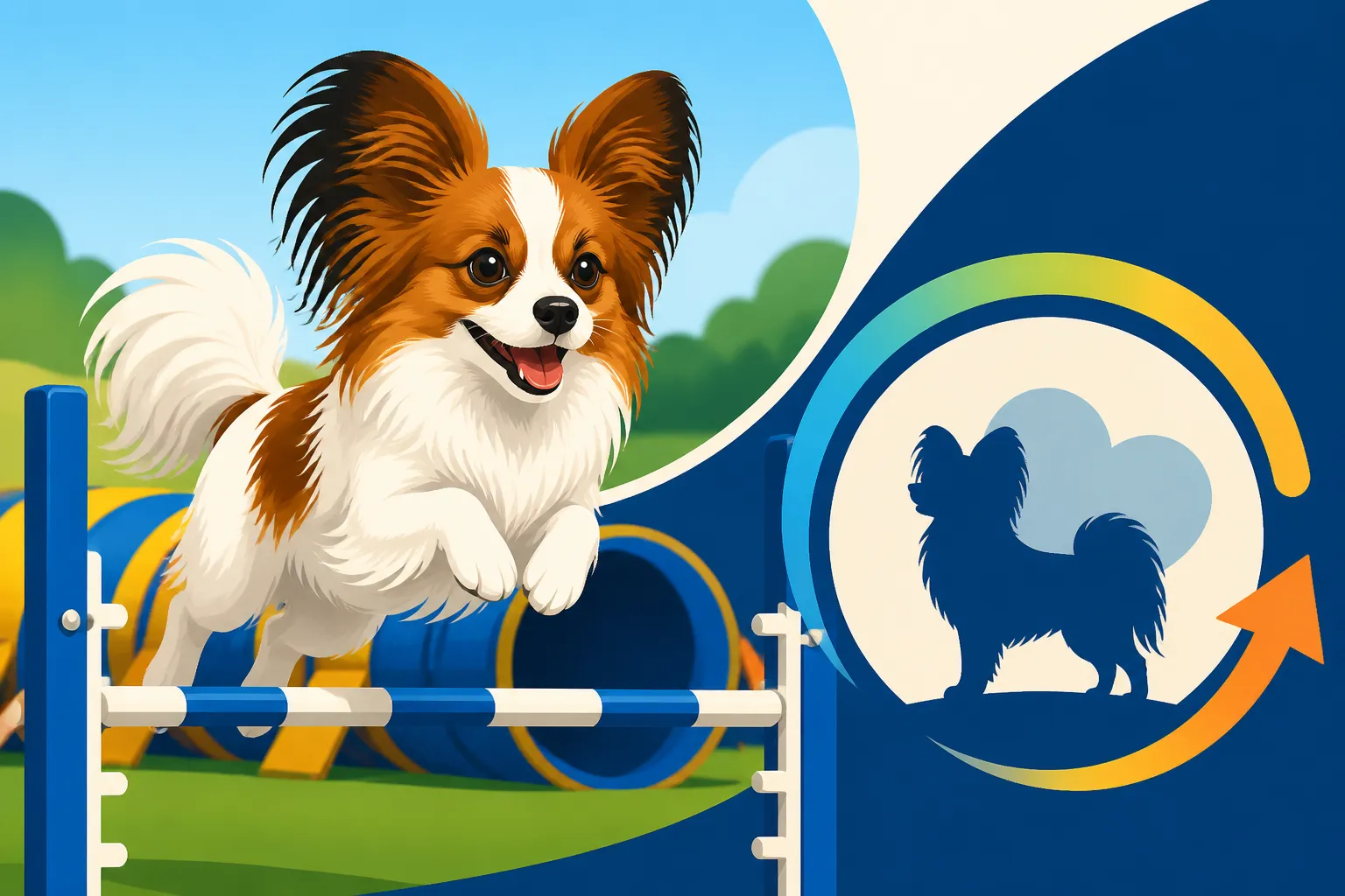 How Long a Papillon's Agility Career Lasts