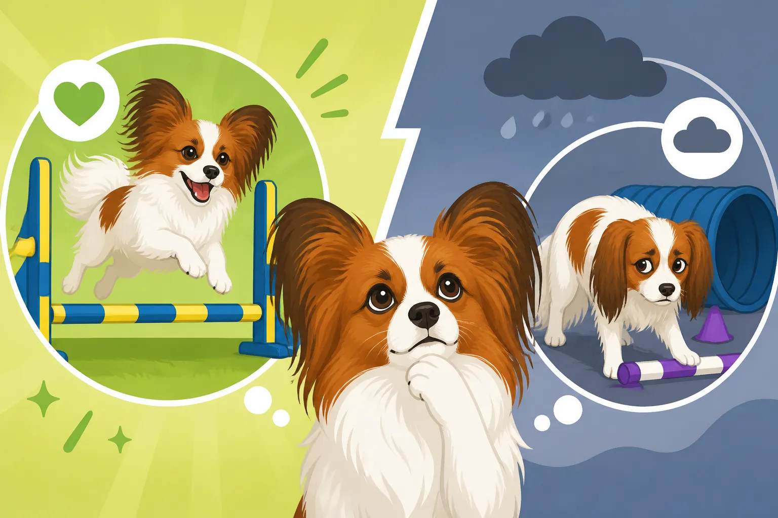 Whether a Papillon Enjoys Trials or Tolerates Them