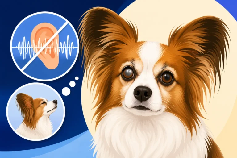 Deafness in an Old Papillon