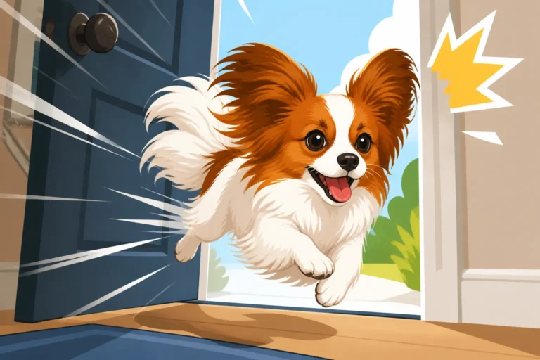 Why a Papillon Bolts Through Doors