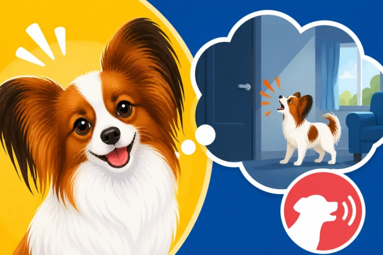 Whether a Papillon Barks When Left