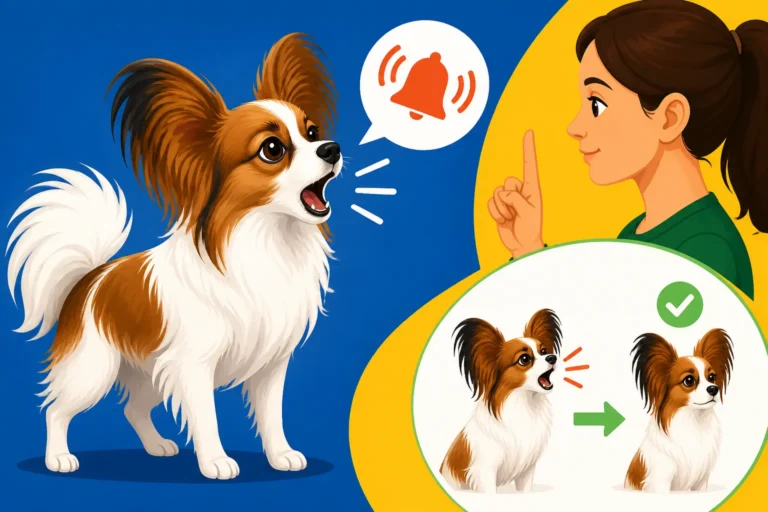 Teaching a Papillon to Alert Once and Stop