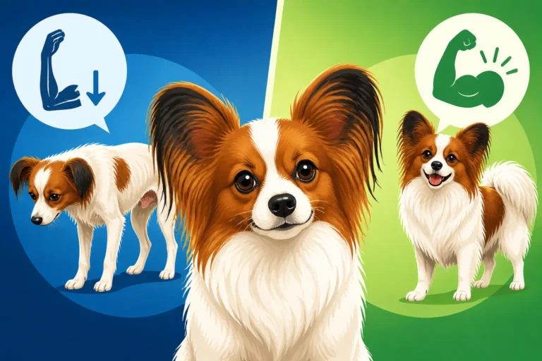 Whether an Old Papillon Loses Muscle