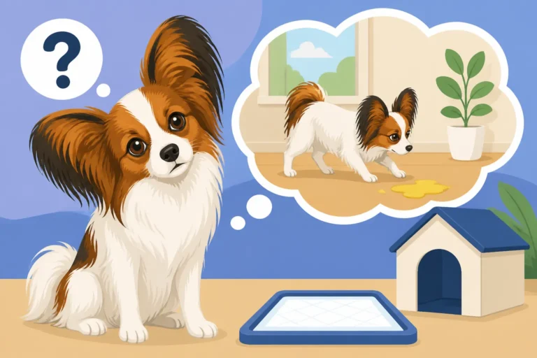 Why a Papillon Is Slow to House Train