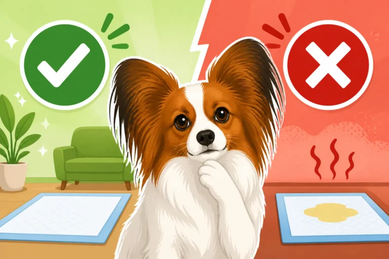 Whether Indoor Pads Suit a Papillon