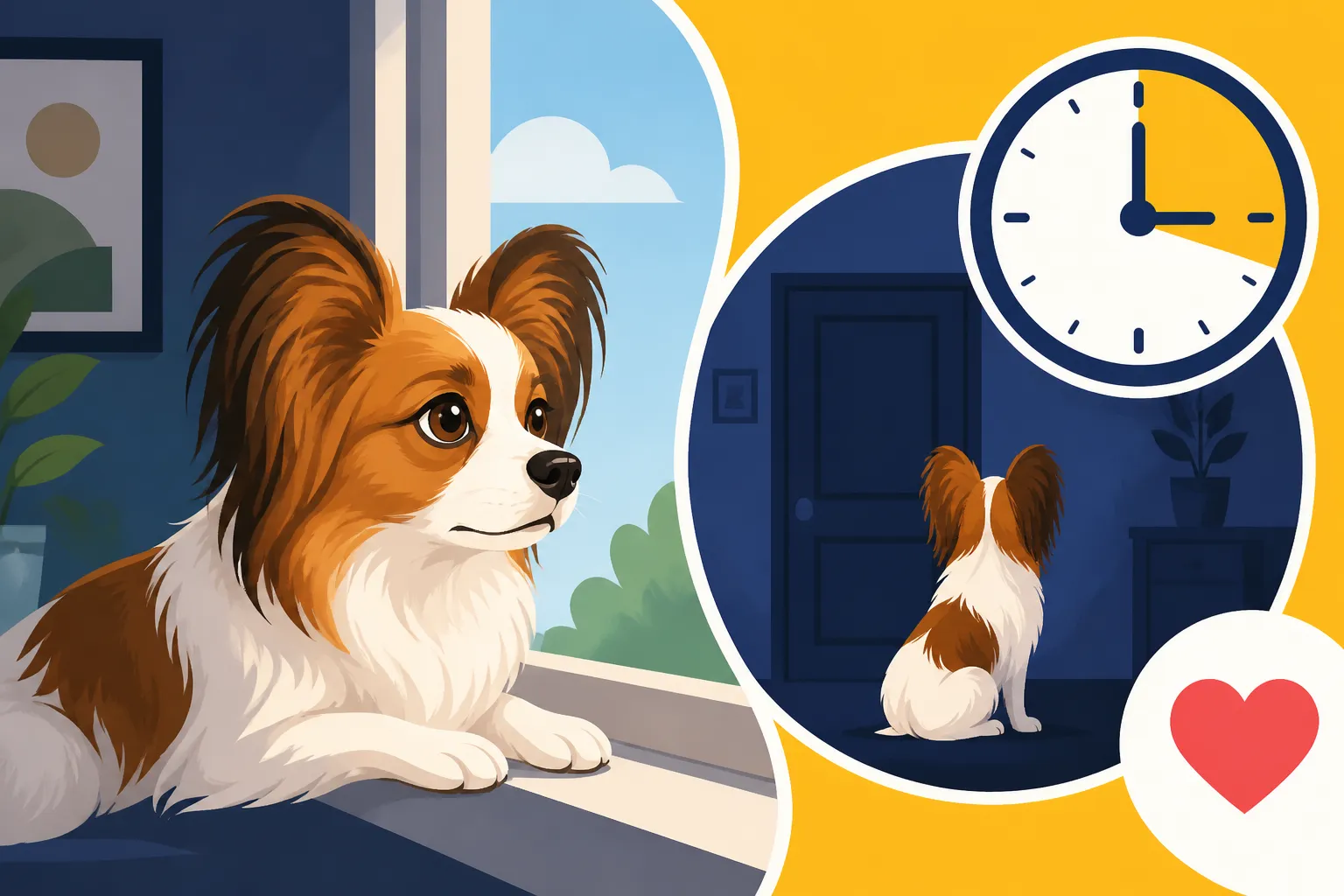 How Many Hours a Papillon Can Be Left